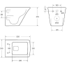 Унитаз подвесной безободковый BELBAGNO MARMI BB052CHR/BB132SC