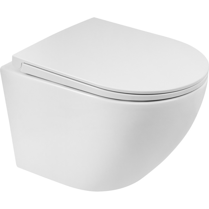 Унитаз подвесной безободковый BELBAGNO SFERA-R BB046CHR/BB902SC