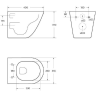 Унитаз подвесной безободковый BELBAGNO SFERA-R BB046CHR/BB902SC