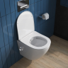 Унитаз подвесной безободковый BELBAGNO UNO BB3105CHR-BS/SC с функцией биде