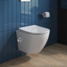 Унитаз подвесной безободковый BELBAGNO UNO BB3105CHR-BS/SC с функцией биде