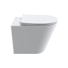 Унитаз приставной BELBAGNO FLAY-TOR BB1003CB-TOR/SC безободковый с сиденьем дюропласт soft close
