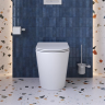 Унитаз приставной BELBAGNO FLAY-TOR BB1003CB-TOR/SC безободковый с сиденьем дюропласт soft close