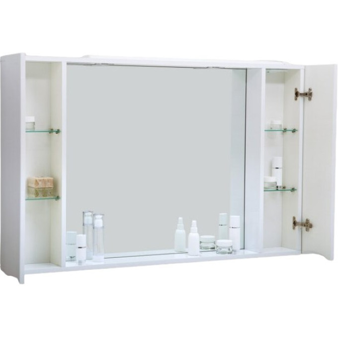 Зеркальный шкаф 100x75 см Bianco Lucido BELBAGNO MARINO MARINO-SPC-1000/750-2A-BL-P