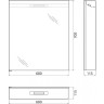 Зеркальный шкаф 60x70 см BELBAGNO SPC-1A-DL-BL-600