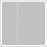 Зеркальный шкаф 80x80 см BELBAGNO MARINO SPC-MAR-800/800-2A-LED-TCH