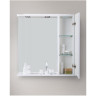 Зеркальный шкаф 90x75 см Bianco Lucido BELBAGNO MARINO MARINO-SPC-900/750-1A-BL-P-R