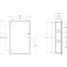 Зеркальный шкаф BELBAGNO SPC-GRT-500/800-1A-LED-TCH