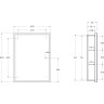 Зеркальный шкаф BELBAGNO SPC-GRT-600/800-1A-LED-TCH