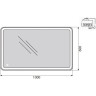 Зеркало 100x60 см BELBAGNO MARINO SPC-MAR-1000-600-LED-TCH