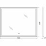 Зеркало 100x60 см BELBAGNO SPC-GRT-1000-600-LED-TCH-WARM