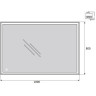 Зеркало 100x80 см BELBAGNO SPC-GRT-1000-800-LED-TCH