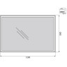 Зеркало 120x80 см BELBAGNO SPC-GRT-1200-800-LED-BTN