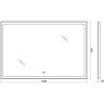 Зеркало 120x80 см BELBAGNO SPC-GRT-1200-800-LED-TCH-RAD