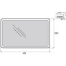 Зеркало 50x60 см BELBAGNO MARINO SPC-MAR-500-600-LED-TCH