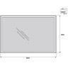 Зеркало 50x60 см BELBAGNO SPC-GRT-500-600-LED-BTN