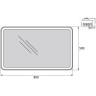 Зеркало 50x80 см BELBAGNO MARINO SPC-MAR-500-800-LED-BTN