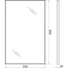 Зеркало 50x80 см BELBAGNO SPC-AL-500-800