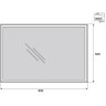 Зеркало 50x80 см BELBAGNO SPC-GRT-500-800-LED-BTN