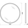 Зеркало 60x60 см BELBAGNO SPC-RNG-600-LED-TCH