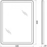 Зеркало 60x80 см BELBAGNO MARINO SPC-MAR-600-800-LED-BTN