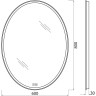 Зеркало 60x80 см BELBAGNO SPC-VST-600-800-LED-BTN