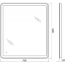 Зеркало 70x80 см BELBAGNO MARINO SPC-MAR-700-800-LED-TCH