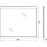 Зеркало 80x70 см BELBAGNO SPC-CEZ-800-700-LED-BTN