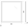 Зеркало 80x80 см BELBAGNO SPC-GRT-800-800-LED-BTN