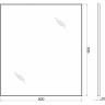 Зеркало 80x90 см BELBAGNO SPC-AL-800-900