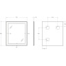 Зеркало BELBAGNO SPC-KRAFT-700-800-SENS-AL, 700x800x32 мм