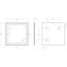 Зеркало BELBAGNO SPC-KRAFT-800-800-SENS-AL, 800x800x32 мм