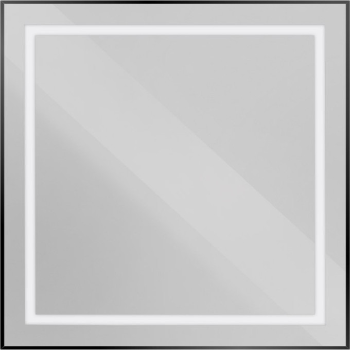 Зеркало BELBAGNO SPC-KRAFT-800-800-SENS-NERO, 800x800x32 мм