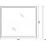 Зеркало BELBAGNO GRT-900-800-LED-TCH-WARM