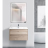 Зеркало BELBAGNO KRAFT SPC-KRAFT-700-900-LED-TCH-WARM в алюминиевой раме со встроенным светильником, 700x32x900 мм