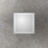 Зеркало BELBAGNO KRAFT SPC-KRAFT-900-800-LED-TCH-WARM в алюминиевой раме со встроенным светильником, 900x32x800 мм