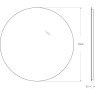 Зеркало BELBAGNO SPC-INT-1000-LED с интерьерной подсветкой без выключателя, 12V, 220-240V, 1000x30