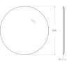 Зеркало BELBAGNO SPC-INT-800-LED с интерьерной подсветкой без выключателя, 12V, 220-240V, 800x30