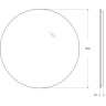 Зеркало BELBAGNO SPC-INT-900-LED с интерьерной подсветкой, без выключателя, 12V, 220-240V, 900x30