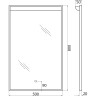 Зеркало BELBAGNO SPC-UNO-500-800-TCH