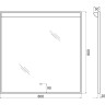 Зеркало BELBAGNO SPC-UNO-800-800-TCH