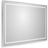Зеркало BELBAGNO SPC-KRAFT-1000-800-LED-TCH-WARM в алюминиевой раме со встроенным светильником, сенсорным выключателем и подогревом, 1000x32x800