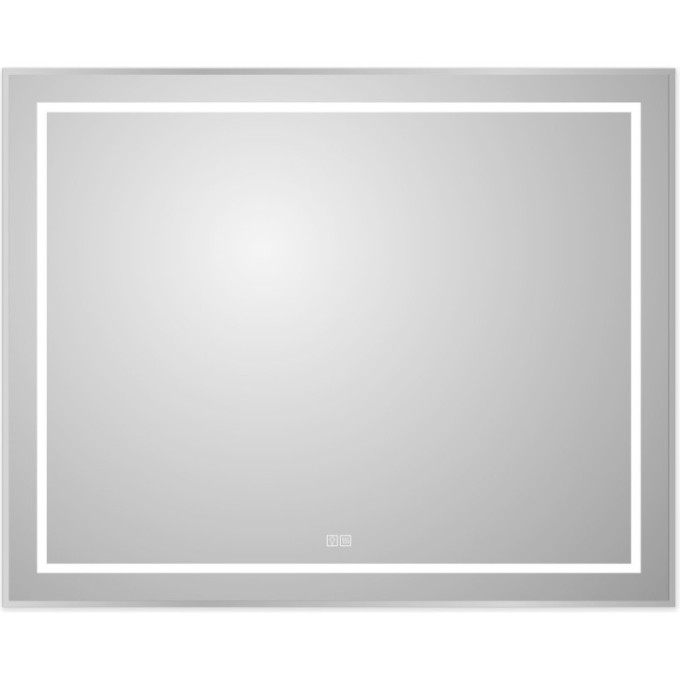 Зеркало BELBAGNO SPC-KRAFT-1000-800-LED-TCH-WARM в алюминиевой раме со встроенным светильником, сенсорным выключателем и подогревом, 1000x32x800