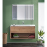 Зеркало BELBAGNO SPC-KRAFT-1000-800-LED-TCH-WARM в алюминиевой раме со встроенным светильником, сенсорным выключателем и подогревом, 1000x32x800