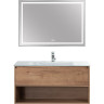Зеркало BELBAGNO SPC-KRAFT-1000-800-LED-TCH-WARM в алюминиевой раме со встроенным светильником, сенсорным выключателем и подогревом, 1000x32x800