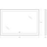 Зеркало BELBAGNO SPC-KRAFT-1200-800-LED-TCH-WARM в алюминиевой раме со встроенным светильником, сенсорным выключателем и подогревом, 1200x32x800