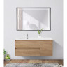 Зеркало BELBAGNO SPC-KRAFT-1200-800-LED-TCH-WARM-NERO в алюминиевой раме со встроенным светильником, сенсорным выключателем и подогревом, 1200x32x800