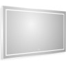 Зеркало BELBAGNO SPC-KRAFT-1400-800-LED-TCH-WARM в алюминиевой раме со встроенным светильником, сенсорным выключателем и подогревом, 1400x32x800