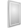 Зеркало BELBAGNO SPC-KRAFT-500-800-LED-TCH-WARM в алюминиевой раме со встроенным светильником, сенсорным выключателем и подогревом, 500x32x800