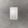 Зеркало BELBAGNO SPC-KRAFT-500-800-LED-TCH-WARM в алюминиевой раме со встроенным светильником, сенсорным выключателем и подогревом, 500x32x800